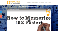 Desktop Screenshot of memorizeperiodictable.com